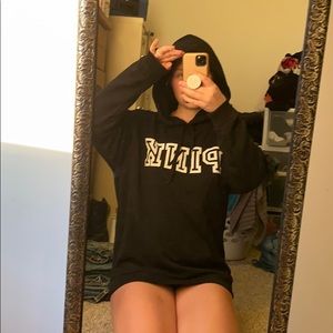 Black ‘pink’ hoodie